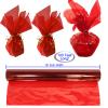 AnapoliZ Cellophane Wrap Roll Red | 100 Ft. Long X 16 in. Wide | 2.3 Mil Thick Transparent Red | Gifts, Baskets, Treats, Cellophane Wrapping Paper | Colorful Cello Christmas, Holiday Color view 2