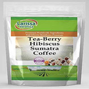 Tea-Berry Hibiscus Sumatra Coffee (Gourmet, Naturally Flavored, Whole Coffee Beans) (4 oz, ZIN: 562220) - 3 Pack