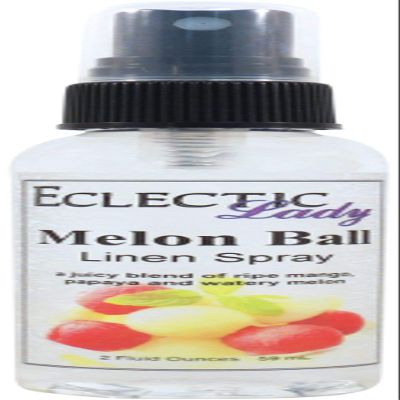 Eclectic Lady Melon Ball Linen Spray, 8 ounces Sheet and Linen Spray - No Artificial Colors, Parabens, or Preservatives - Long-Lasting Scent for Bed, Fabric & Pillow