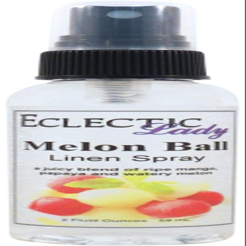 Eclectic Lady Melon Ball Linen Spray, 8 ounces Sheet and Linen Spray - No Artificial Colors, Parabens, or Preservatives - Long-Lasting Scent for Bed, Fabric & Pillow