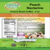 Peach Nectarine French Roast Coffee (Gourmet, Naturally Flavored, Whole Coffee Beans) (4 oz, ZIN: 562670) view 2