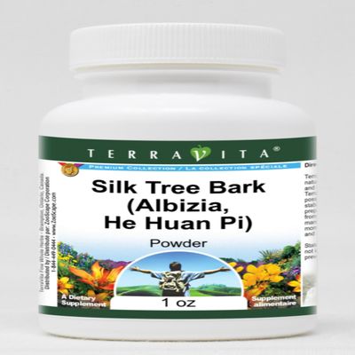 Silk Tree Bark (Albizia, He Huan Pi) Powder (1 oz, ZIN: 561255)