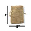 12pcs Burlap Bags 4x5 Drawstrings Jewelry Bags Gift Burlap Party Favor Jute Wedding DIY Bridal Baby Shower view 2