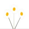 (12 Count) EGG CUPCAKE TOPPERS, BREAKFAST EGGS CUPCAKE TOPPERS view 1