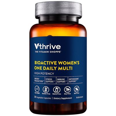Vthrive Once Daily bioactive Multivitamin for Women Advanced Formula to Support Healthy Aging, Stress Management, and Overall Vitality with Essential Nutrients (30 Vegetarian Capsules)