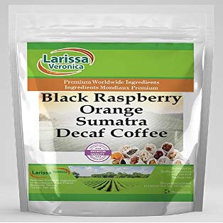 Black Raspberry Orange Sumatra Decaf Coffee (Gourmet, Naturally Flavored, Whole Coffee Beans) (8 oz, ZIN: 563524)