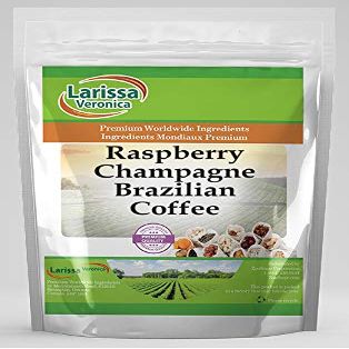 Raspberry Champagne Brazilian Coffee (Gourmet, Naturally Flavored, Whole Coffee Beans) (8 oz, ZIN: 563588)