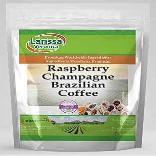 Raspberry Champagne Brazilian Coffee (Gourmet, Naturally Flavored, Whole Coffee Beans) (8 oz, ZIN: 563588)