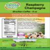 Raspberry Champagne Brazilian Coffee (Gourmet, Naturally Flavored, Whole Coffee Beans) (8 oz, ZIN: 563588) view 2