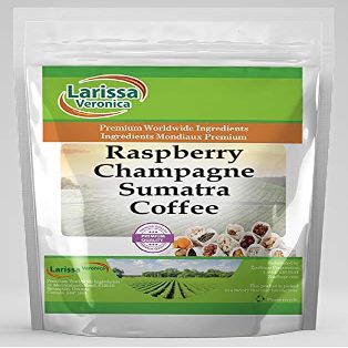 Raspberry Champagne Sumatra Coffee (Gourmet, Naturally Flavored, Whole Coffee Beans) (16 oz, ZIN: 563574) - 2 Pack