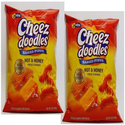 Cheez Doodles baked puffs hot and honey flavored