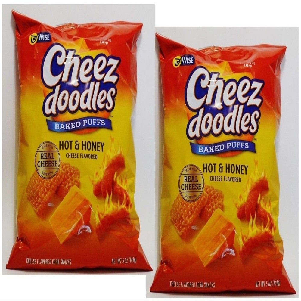 Cheez Doodles baked puffs hot and honey flavored