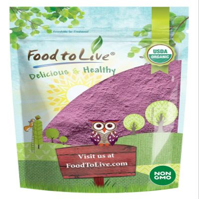 Food to Live Organic Cherry Juice Powder, 8 Ounces  Non-GMO, Raw, Kosher, Vegan Superfood, Bulk, Rich in Antioxidants, Great for Juices, Drinks, and Smoothies, Contains Maltodextrin