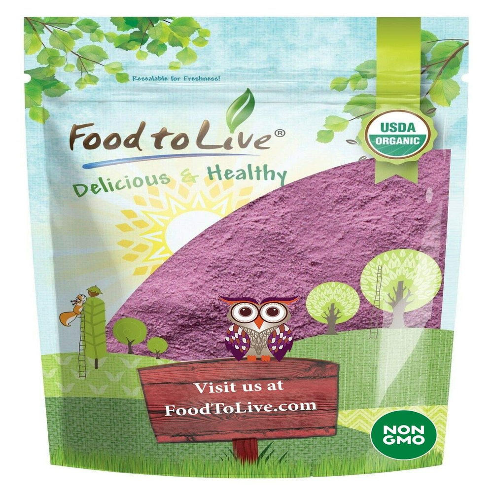 Food to Live Organic Cherry Juice Powder, 8 Ounces Non-GMO, Raw, Kosher, Vegan Superfood, Bulk, Rich in Antioxidants, Great for Juices, Drinks, and Smoothies, Contains Maltodextrin