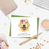 Golden Retriever Note Cards with Envelopes, Personalized Stationery with Dog, Pack of 10 Folded Notecards view 2