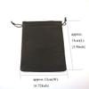 10pcs Approx.12x15cm(4.72x5.9Inch) Brown Velvet Pouches Bags Drawstring Jewelry Gift Packaging-YM700-3 view 2