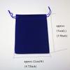 10pcs Approx.12x15cm(4.72x5.9Inch) Blue Velvet Pouches Bags Drawstring Jewelry Gift Packaging-YM700-2 view 2