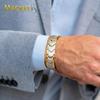 MagnetRX Ultra Strength Magnetic Bracelet  Effective Stainless Steel Metal Bracelets for Men  Adjustable Length with Sizing Tool for Perfect Fit (Silver & Gold) view 2