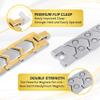MagnetRX Ultra Strength Magnetic Bracelet  Effective Stainless Steel Metal Bracelets for Men  Adjustable Length with Sizing Tool for Perfect Fit (Silver & Gold) view 4