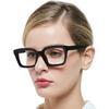 MARE AZZURO Womens Reading Glasses Stylish Readers 0 1.0 1.25 1.5 1.75 2.0 2.25 2.5 2.75 3.0 3.5 4.0 5.0 6.0(Black 225) view 1