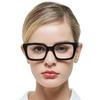 MARE AZZURO Womens Reading Glasses Stylish Readers 0 1.0 1.25 1.5 1.75 2.0 2.25 2.5 2.75 3.0 3.5 4.0 5.0 6.0(Black 225) view 3