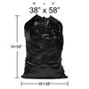 ALL SUPPLIES SHOP Medium, Large 38 X 58 Black Trash Can Liner, 55-60 Gal Garbage Bags, 47 Micron 1.8 Mil Thick for Homes/Offices/Bathrooms/Hospitals/Hotels/Gyms, Indoor/Outdoor Use 100 Per, Roll view 2