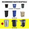 ALL SUPPLIES SHOP Medium, Large 38 X 58 Black Trash Can Liner, 55-60 Gal Garbage Bags, 47 Micron 1.8 Mil Thick for Homes/Offices/Bathrooms/Hospitals/Hotels/Gyms, Indoor/Outdoor Use 100 Per, Roll view 4