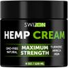 SWIZON Cream with Organic Arnica Montana, Emu oil, Curcumin, Turmeric, MSM, Aloe Vera, Glucosamine, Peppermint & Boswellia - Soothing and Comfort - 4oz view 1