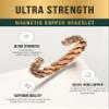 MagnetRX Copper Magnetic Bracelets  Effective Pure Copper Bracelet for Men and Women  Adjustable Cuff Bangles (Twisted Copper) view 4