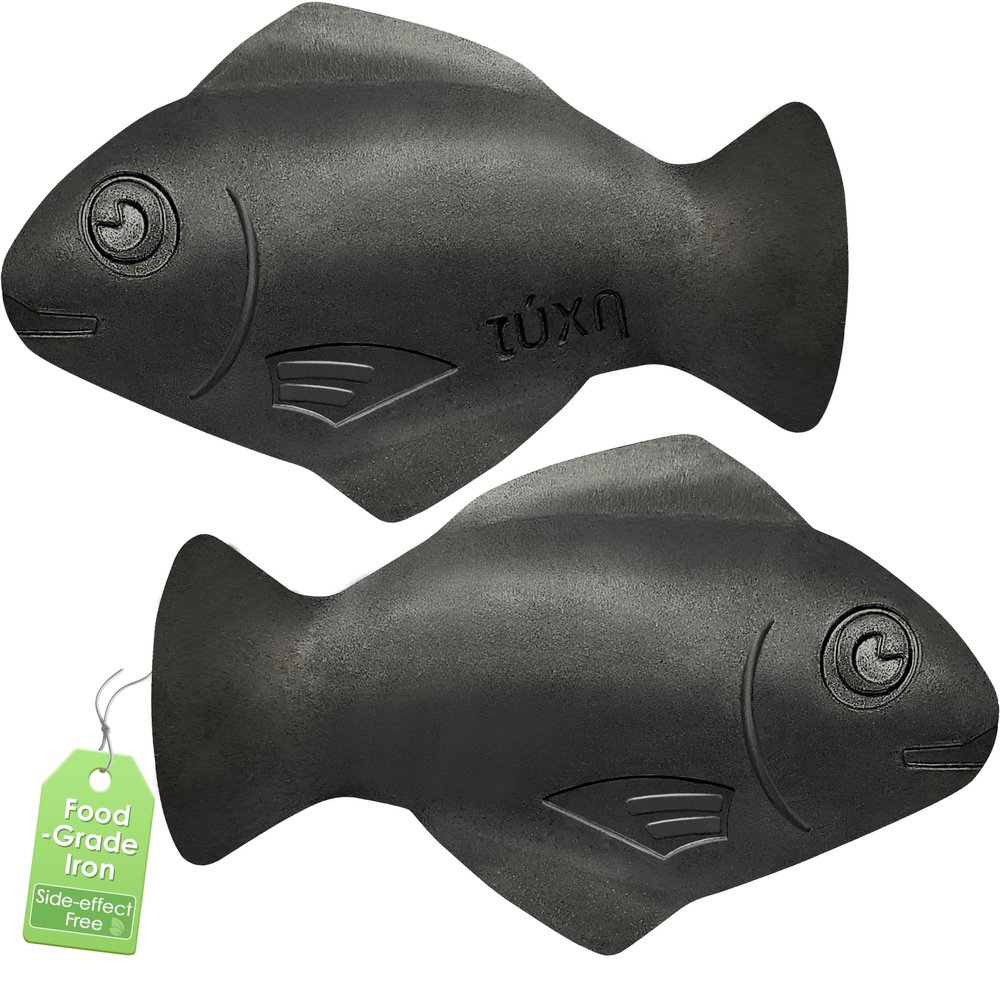 Iron Fish (2-Pack)  Natural Cooking Tool to Add Minerals to Food & Water, Safe & Reusable Supplement for Iron Deficiency, Anemia & Vegans