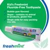 144 Tubes of Freshmint 0.85 oz. Kids Fluoride-Free Toothpaste Bubble Gum Flavor view 4