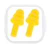AKOAK 1 Pack Silicone Earplugs, Sound Insulation and Noise Reduction Environmental Protection, Suitable for Waterproof, Anti-Noise, Swimming, Learning, Sleeping, etc (Yellow) view 1
