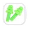 AKOAK 1 Pack Silicone Earplugs, Sound Insulation and Noise Reduction Environmental Protection, Suitable for Waterproof, Anti-Noise, Swimming, Learning, Sleeping, etc (Green) view 1