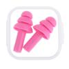 AKOAK 1 Pack Silicone Earplugs, Sound Insulation and Noise Reduction Environmental Protection, Suitable for Waterproof, Anti-Noise, Swimming, Learning, Sleeping, etc (Rose red) view 1