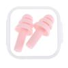 AKOAK 1 Pack Silicone Earplugs, Sound Insulation and Noise Reduction Environmental Protection, Suitable for Waterproof, Anti-Noise, Swimming, Learning, Sleeping, etc (Pink) view 1