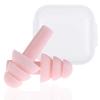 AKOAK 1 Pack Silicone Earplugs, Sound Insulation and Noise Reduction Environmental Protection, Suitable for Waterproof, Anti-Noise, Swimming, Learning, Sleeping, etc (Pink) view 2