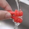 AKOAK 1 Pack Silicone Earplugs, Sound Insulation and Noise Reduction Environmental Protection, Suitable for Waterproof, Anti-Noise, Swimming, Learning, Sleeping, etc (red) view 3