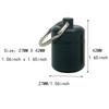 2 Packs Alumium Pill Container Keychain Pocket Coin Stashes Metal Medication Pill Holder Travel Pill Box (Gray and Black) view 2
