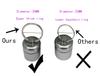 2 Packs Alumium Pill Container Keychain Pocket Coin Stashes Metal Medication Pill Holder Travel Pill Box (Gray and Black) view 4