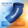 Elbow and Knee Ice Pack - Cold Ice Sleeve with Reusable Gel & Cold Therapy Compression for Knee, Shin Splints, Calf Strain, Flexible Ice Pack forTennis Elbow, Tendinitis (Medium (Pack of 1), Blue) view 4