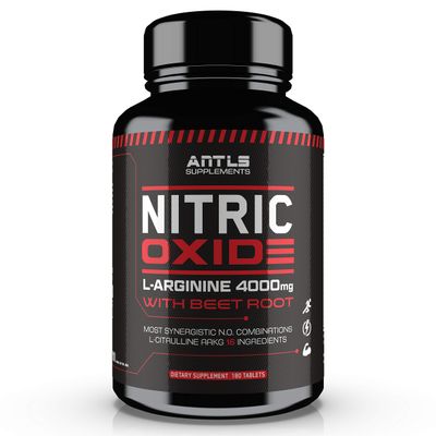 ANTLS Supplements Nitric Oxide Booster 4000mg L-Arginine L-Citrulline AAKG Beet Root Pre Workout Pills for Men Muscle Pump Performance Energy 180 Capsules