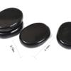 Windfulogo 6Pcs Hot Massage Stones Set Natural Basalt Heated Warmer Stone for Spa Massage 2.36 x 3.14in (6x8cm) 2 view 4