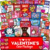Valentine's Day Gift Care Package (50ct) Snacks Chocolates Candy Box Assortment Variety Bundle Present Kids Adults Boy Girl Guy Friend College Husband Wife Boyfriend Girlfriend Love view 1