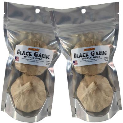 Black Garlic - Made in the USA - Whole Bulb (2 Pack)