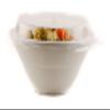 [800 PACK] 32oz Round Disposable Deep Bowls with Lids - Natural Sugarcane Bagasse, Bamboo Fibers, Sturdy Compostable, Eco Friendly, Environmental, Paper Plastic Bowl Alternative,Tree Free view 1