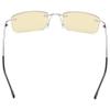CessBlu Blue Light Blocking Glasses for Men Reading Computer Anti Glare UV Eyeglasses Flexible Rimless Yellow Filter (Silver)+0.75 view 4