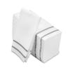 Fete Disposable Hand Towels for Bathroom, Silver Design 100 Linen-Feel Guest Towels  Formal Dinner, Anniversary, and Wedding Napkins for Tables, Guestrooms, and Restrooms - 8.5x 4-Inches Folded, view 2