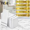 Fete Disposable Hand Towels for Bathroom, Silver Design 100 Linen-Feel Guest Towels  Formal Dinner, Anniversary, and Wedding Napkins for Tables, Guestrooms, and Restrooms - 8.5x 4-Inches Folded, view 3