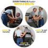 Medical king Gait Belt with 6 Handles Transfer Belt Fle to Unlock - 50" Holds up 500 LBS - or Lifting Seniors - Great Lift Belt for Elderly, Therapy, Handicap etc. Walking & Standing - Easy Buck view 3