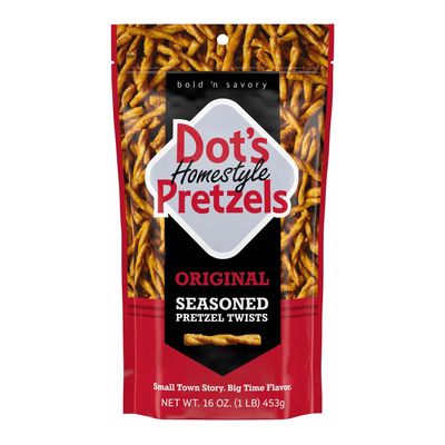 Dot's Pretzels Original Seasoned Pretzel Twist Snack, 16oz Grocery Sized Bag